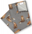 W3683 AGA TEA TOWEL FOX AND MOUSE