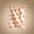 W4280 - AGA GARDEN ROBIN TEA TOWEL
